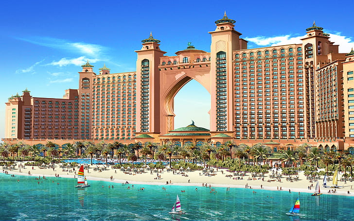 Dubai tour package visit to Palm Jumeirah island view